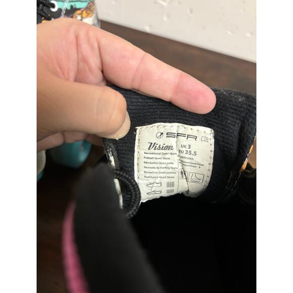 SRF Vision Canvas Blue Pink Quad Recreational Roller Blade Skates UK 3 US 4 - Picture 8 of 8